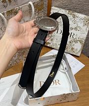 Dior Medaillon Belt Black Smooth Calfskin 25mm 27010 - 2