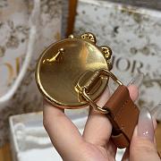 Dior Medaillon Belt Brown Smooth Calfskin 25mm - 5