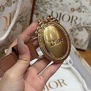 Dior Medaillon Belt Brown Smooth Calfskin 25mm - 4