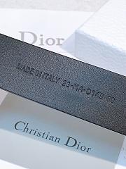 Dior Medaillon Belt Black Smooth Calfskin 30mm - 4