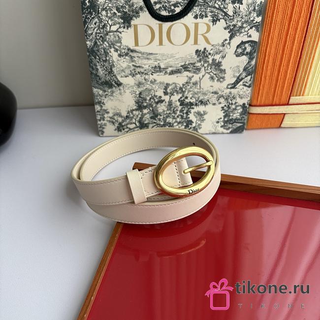 Dior Legende Belt Craie Smooth Calfskin 25mm - 1
