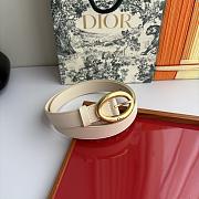 Dior Legende Belt Craie Smooth Calfskin 25mm - 1