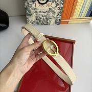 Dior Legende Belt Craie Smooth Calfskin 25mm - 5