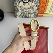 Dior Legende Belt Craie Smooth Calfskin 25mm - 4