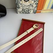 Dior Legende Belt Craie Smooth Calfskin 25mm - 2