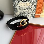 Dior Legende Belt Black Smooth Calfskin 25mm - 1