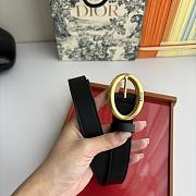 Dior Legende Belt Black Smooth Calfskin 25mm - 6