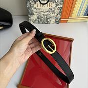 Dior Legende Belt Black Smooth Calfskin 25mm - 5