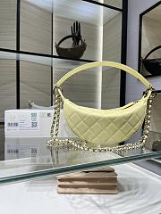Chanel Clutch with Chain Shiny Grained Calfskin Yellow AP5094 - 22x15x6cm - 4