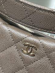 Chanel Clutch with Chain Shiny Grained Calfskin Brown AP5094 - 22x15x6cm - 5
