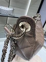 Chanel Clutch with Chain Shiny Grained Calfskin Brown AP5094 - 22x15x6cm - 4