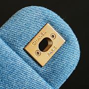 Chanel Classic 11.12 Handbag Embroidered Denim, Glass Beads, Strass & Gold-Tone Metal A01112 - 25.5x15.5x6.5cm - 5