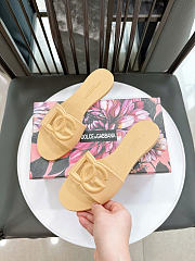 Dolce & Gabbana Beachwear Slides In Rubber Beige - 2