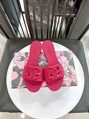 Dolce & Gabbana Beachwear Slides In Rubber Fuchsia - 2