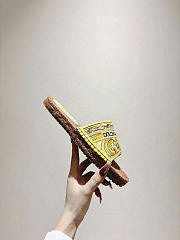 Dolce & Gabbana Majolica-embroidery Espadrilles Yellow - 5