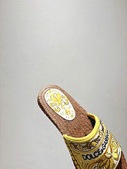 Dolce & Gabbana Majolica-embroidery Espadrilles Yellow - 3