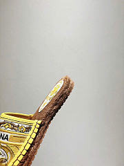 Dolce & Gabbana Majolica-embroidery Espadrilles Yellow - 2