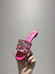 Dolce & Gabbana Majolica-embroidery Slides Fuchsia - 6