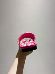 Dolce & Gabbana Majolica-embroidery Slides Fuchsia - 5