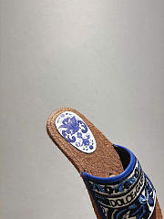 Dolce & Gabbana Majolica-embroidery Espadrilles Blue - 2