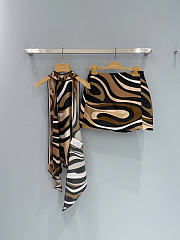 Set Pucci Marmo Print Dress with Halter Neck - 5
