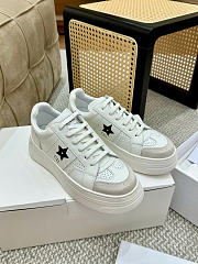 Dior Star Platform Sneaker White Calfskin and Suede Calfskin - 1