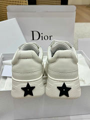 Dior Star Platform Sneaker White Calfskin and Suede Calfskin - 6
