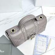 My Dior Mini Bag Trianon Cannage Lambskin Trianon Gray - 21x11.5x7cm - 3