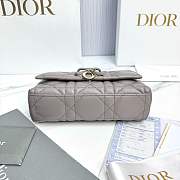 My Dior Mini Bag Trianon Cannage Lambskin Trianon Gray - 21x11.5x7cm - 4