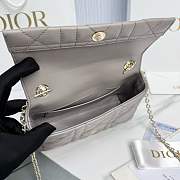 My Dior Mini Bag Trianon Cannage Lambskin Trianon Gray - 21x11.5x7cm - 5