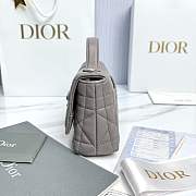 My Dior Mini Bag Trianon Cannage Lambskin Trianon Gray - 21x11.5x7cm - 6