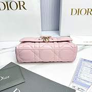 My Dior Mini Bag Trianon Cannage Lambskin Rose - 21x11.5x7cm - 4