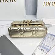 My Dior Mini Bag Trianon Metallic Cannage Lambskin Gold - 21x11.5x7cm - 2