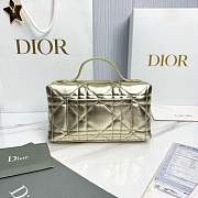 My Dior Mini Bag Trianon Metallic Cannage Lambskin Gold - 21x11.5x7cm - 5