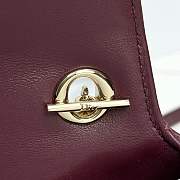 My Dior Mini Bag Trianon Cannage Lambskin Burgundy - 21x11.5x7cm - 2