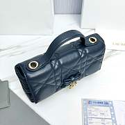 My Dior Mini Bag Trianon Cannage Lambskin Navy - 21x11.5x7cm - 6