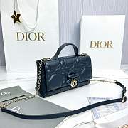 My Dior Mini Bag Trianon Cannage Lambskin Navy - 21x11.5x7cm - 2