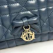 My Dior Mini Bag Trianon Cannage Lambskin Navy - 21x11.5x7cm - 4