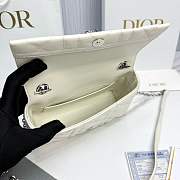 My Dior Mini Bag Trianon Cannage Lambskin White - 21x11.5x7cm - 2