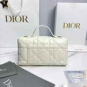 My Dior Mini Bag Trianon Cannage Lambskin White - 21x11.5x7cm - 4