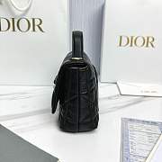 My Dior Mini Bag Trianon Cannage Lambskin Black - 21x11.5x7cm - 6