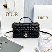 My Dior Mini Bag Trianon Cannage Lambskin Black - 21x11.5x7cm - 3
