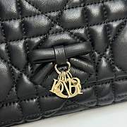 My Dior Mini Bag Trianon Cannage Lambskin Black - 21x11.5x7cm - 4