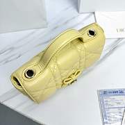My Dior Mini Bag Trianon Cannage Lambskin Yellow - 21x11.5x7cm - 6