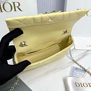My Dior Mini Bag Trianon Cannage Lambskin Yellow - 21x11.5x7cm - 4