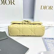 My Dior Mini Bag Trianon Cannage Lambskin Yellow - 21x11.5x7cm - 3