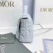 My Dior Mini Bag Trianon Cannage Lambskin Ice Blue - 21x11.5x7cm - 6