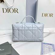 My Dior Mini Bag Trianon Cannage Lambskin Ice Blue - 21x11.5x7cm - 2
