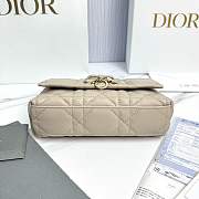 My Dior Mini Bag Trianon Cannage Lambskin Beige - 21x11.5x7cm - 5