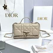 My Dior Mini Bag Trianon Cannage Lambskin Beige - 21x11.5x7cm - 4